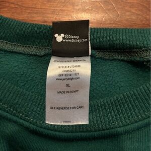 green mickey mouse crew neck, youth XL fits like women’s M